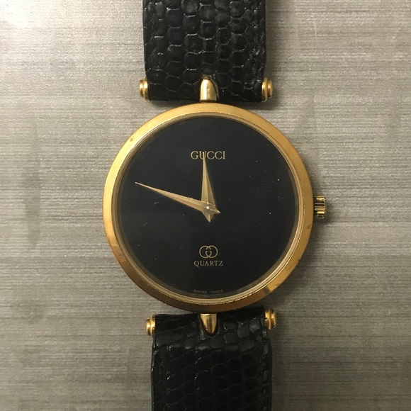 Black And Gold Gucci Watch Sale, 55 